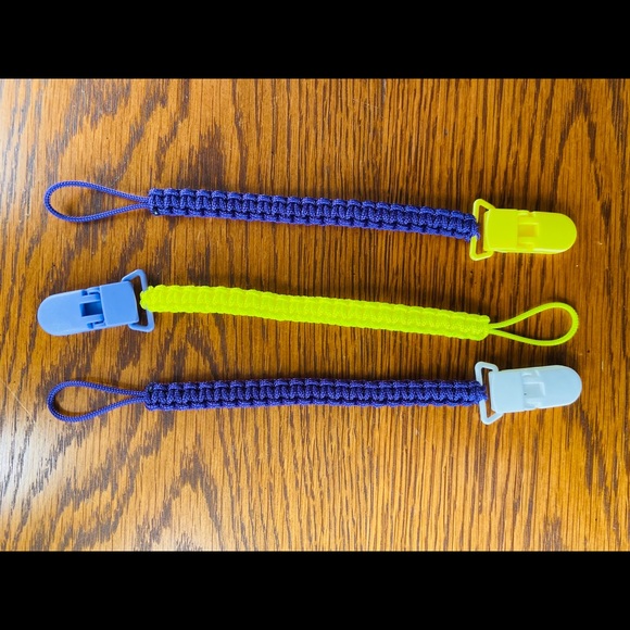 Accessories 4 For 11 Handmade Paracord Pacifier Clips Poshmark